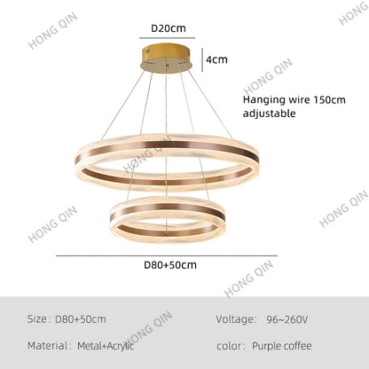 Modern Luxury Simple Circular Pendant Lamp