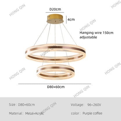 Modern Luxury Simple Circular Pendant Lamp