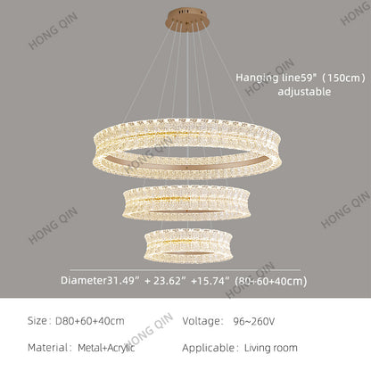 Luxury Living Room Villa Kitchen Island Chandelier