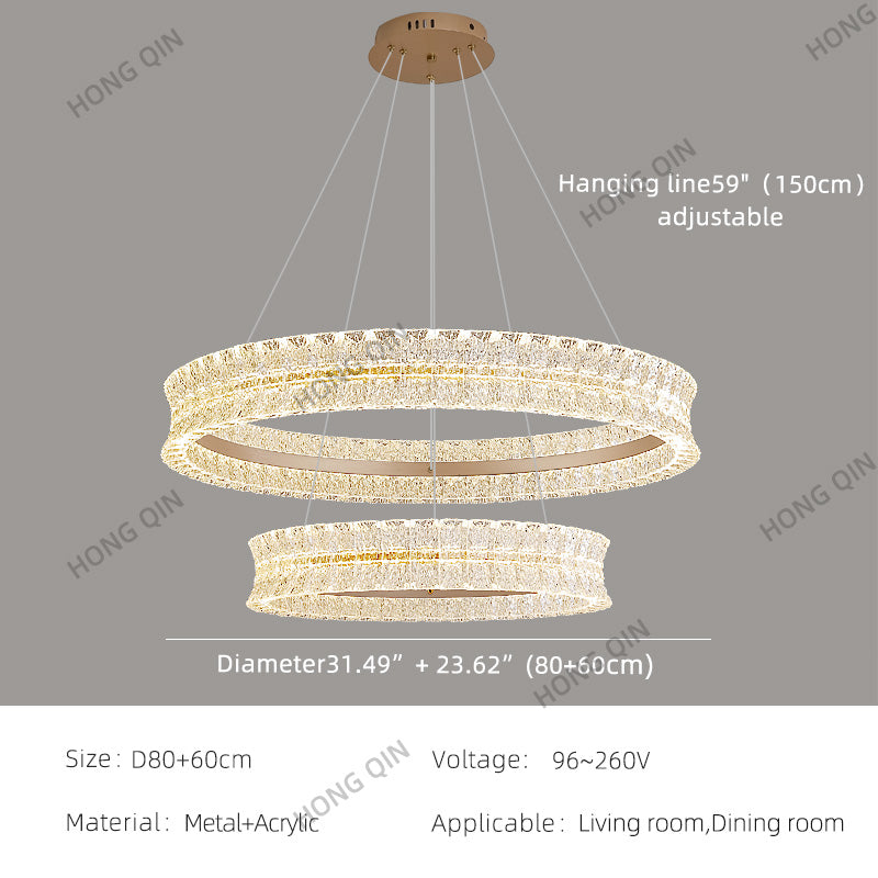 Luxury Living Room Villa Kitchen Island Chandelier
