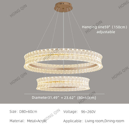 Luxury Living Room Villa Kitchen Island Chandelier