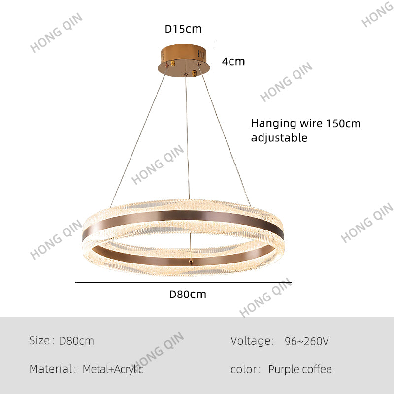 Modern Luxury Simple Circular Pendant Lamp