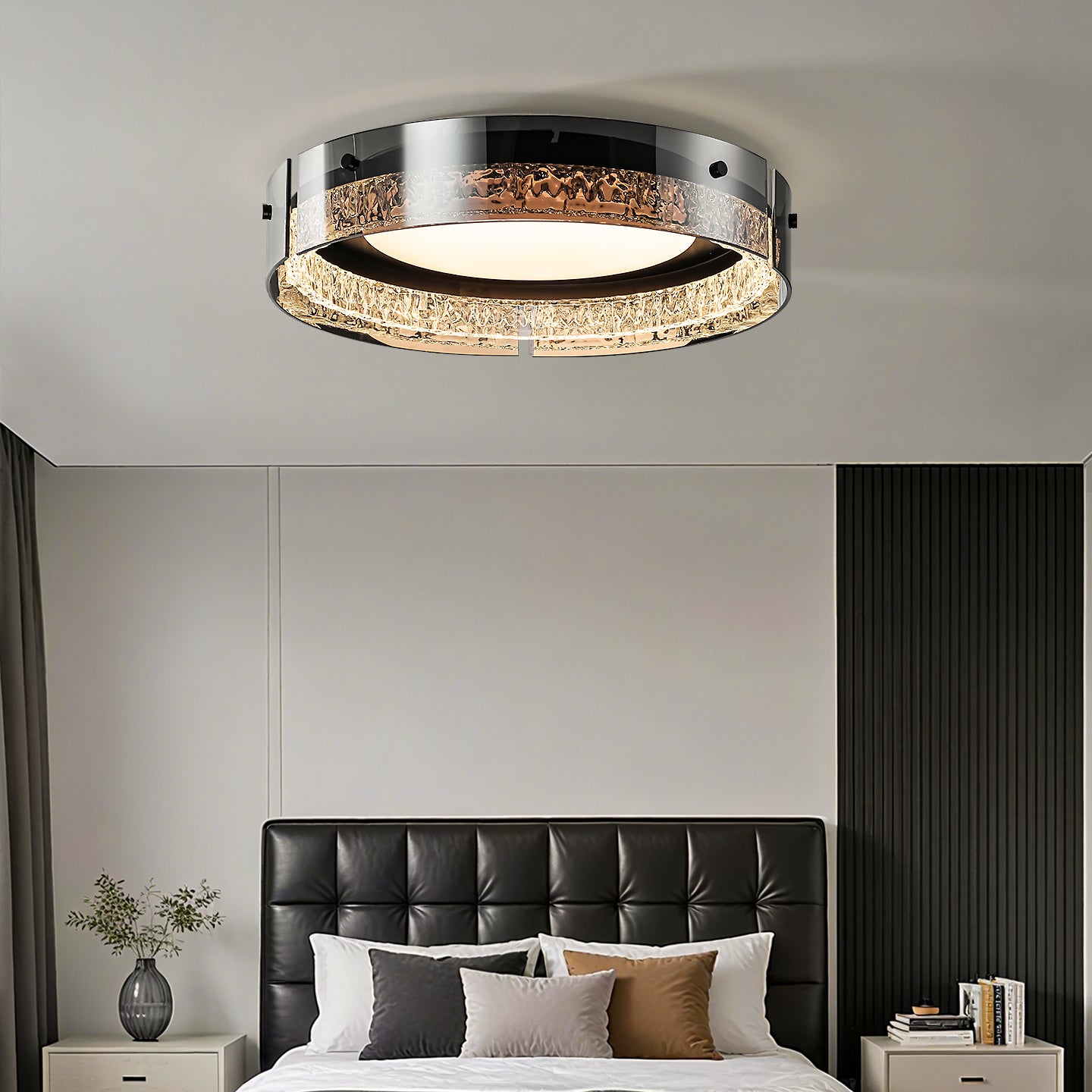 Modern Luxury Round Flush Mount Ceiling Light