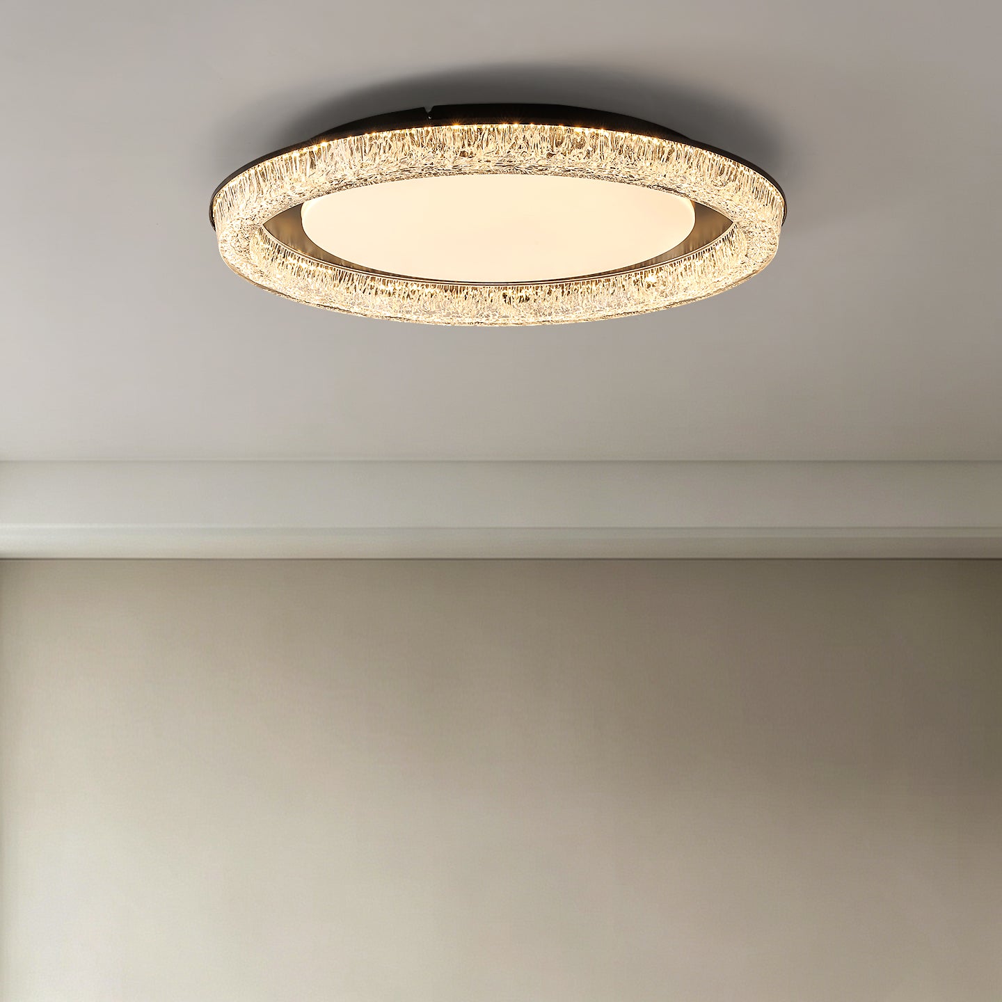 New Design Round Glass LED Ceiling Lamp