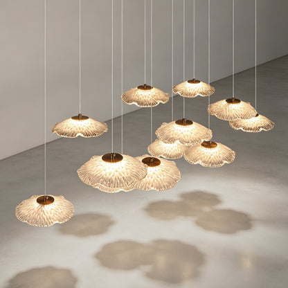 Modern Luxury Glass Chandelier Art Dining Room Island Bar Pendant Lamp Kitchen High Ceiling Hanging Lights