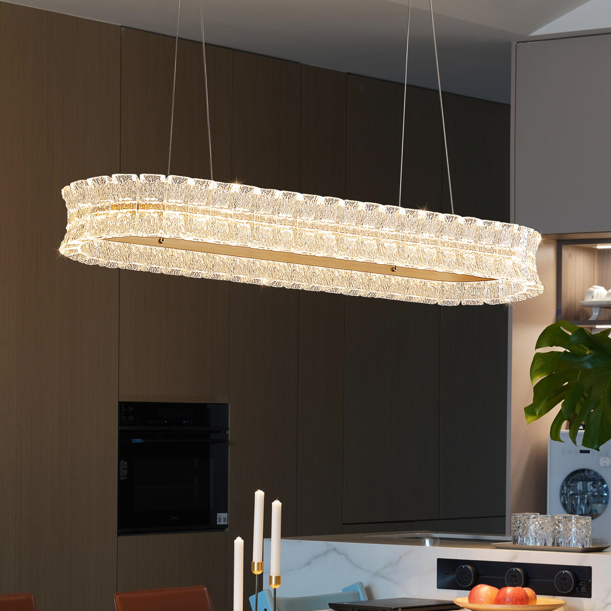 Luxury Villa Bar Kitchen Dining Room Chandelier