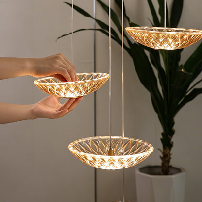 Modern LED Stair Designer Glass Pendant Light
