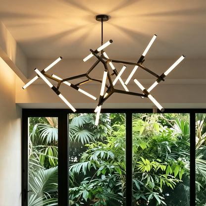 Nordic LED Tree Branch Pendant Lamp Dining Room LED Chandelier Over the Table Living Room Luxury Glass Pendant Light