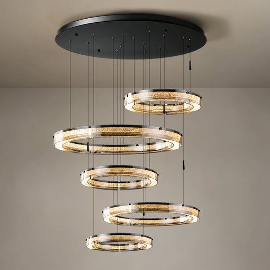 Luxury Villa Duplex Loft Living Room Chandelier