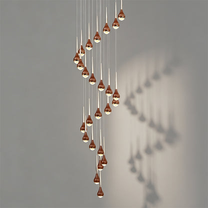 Stairs Chandelier Minimalist Modern Lighting Living Room Pendant Light Lustre High Ceiling Long Staircase Chandelier
