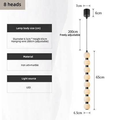 New Marble Kitchen Dining Room Pendant Light