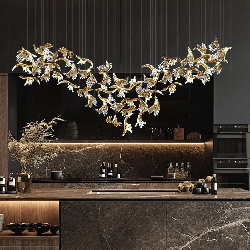Modern Luxury Led Pendent Light Kitchen Dining Chandeliers Kitchen Island Dining Room Glass Pendant Light