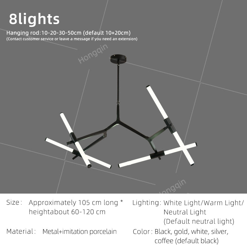 Nordic LED Tree Branch Pendant Lamp Dining Room LED Chandelier Over the Table Living Room Luxury Glass Pendant Light