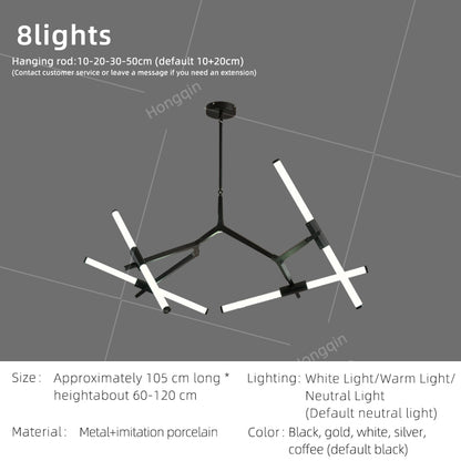 Nordic LED Tree Branch Pendant Lamp Dining Room LED Chandelier Over the Table Living Room Luxury Glass Pendant Light
