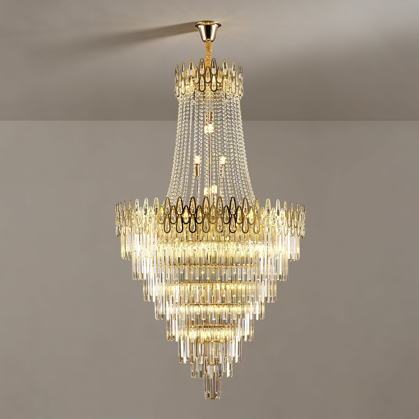 Luxury Villa Hall Duplex Loft Staircase Pendant Light