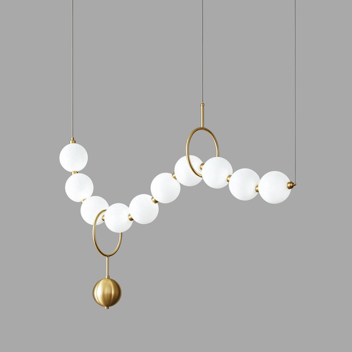 Modern Dining Room Kitchen Long ball Chandelier