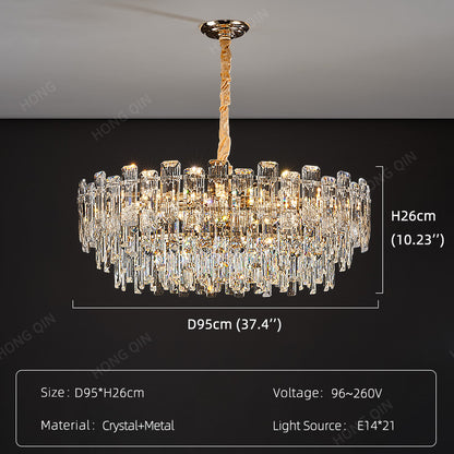 Luxury Round Crystal Living Room Chandelier