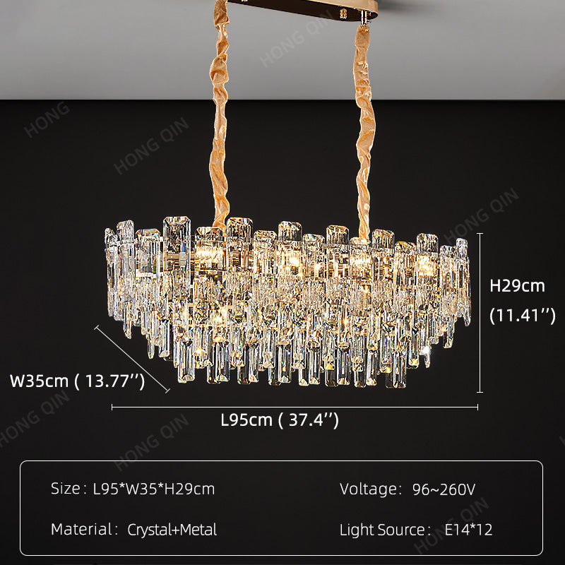 Luxury Round Crystal Living Room Chandelier