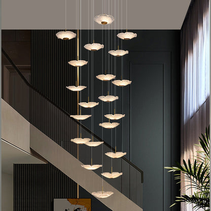 Modern luxury High Ceiling Stair Chandelier