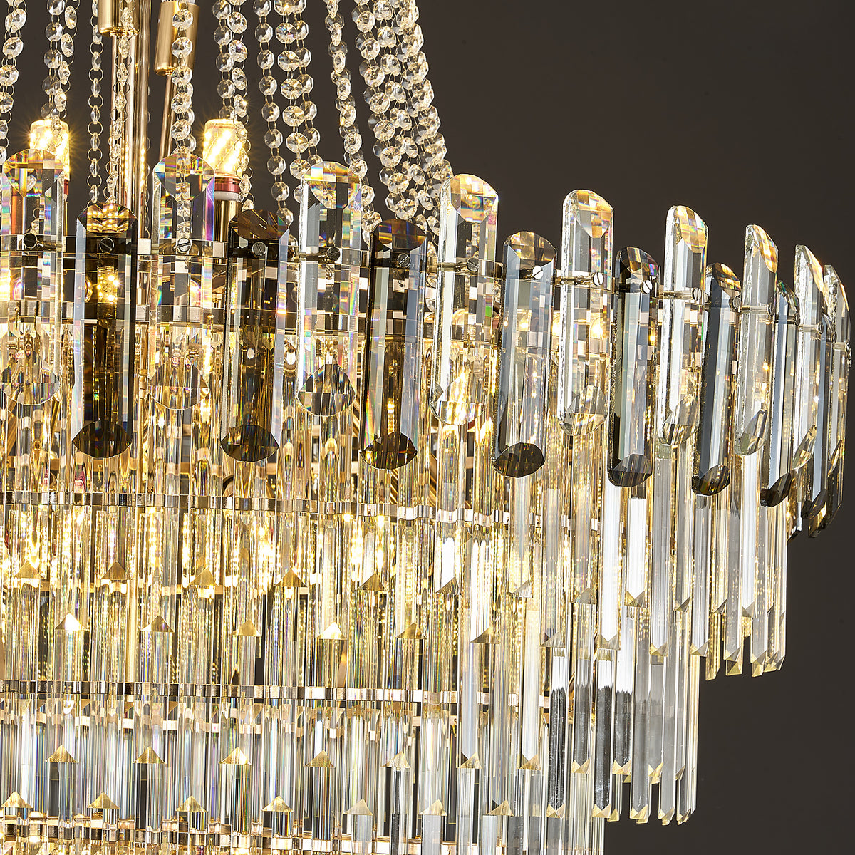 Luxury Duplex Loft Villa Living Room Chandelier