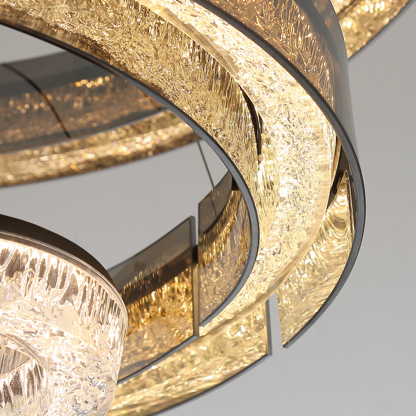 Luxury LED Ring Living Room Hanging Lamp