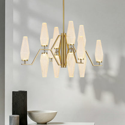 Modern Dining Room Chandelier Villa Living Room Kitchen Pendant Light Designer Creative Glass Luxury Living Room Chandelier