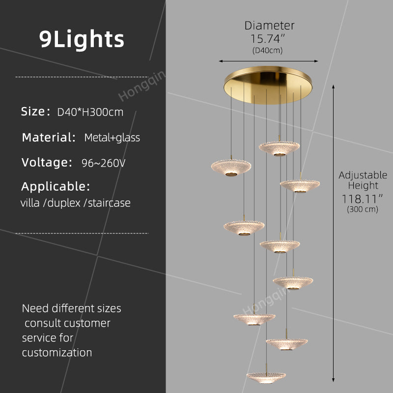 Modern Led Staircase Pendant Lamp