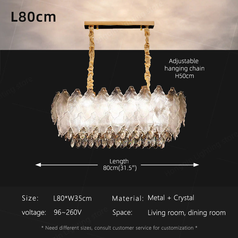 Modern Led Loft Pendant Lighting Crystal Chandelier