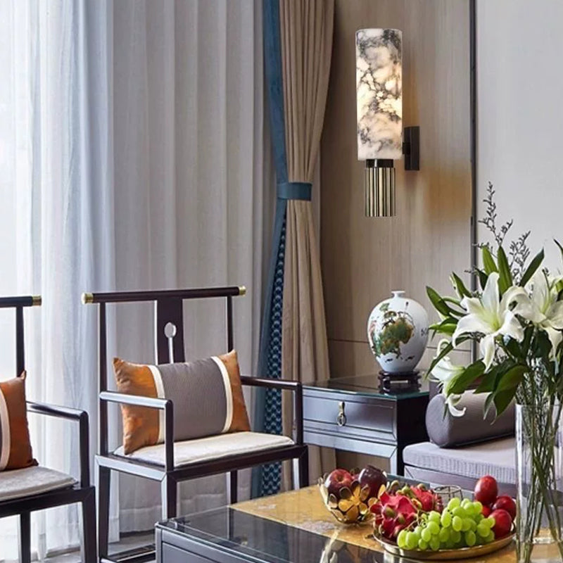Natural Marble Living Room Restaurant Wall Lamp