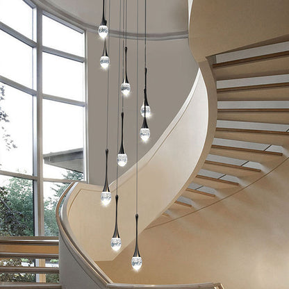 Staircase Long Villa Hote Luxury LED Chandelier