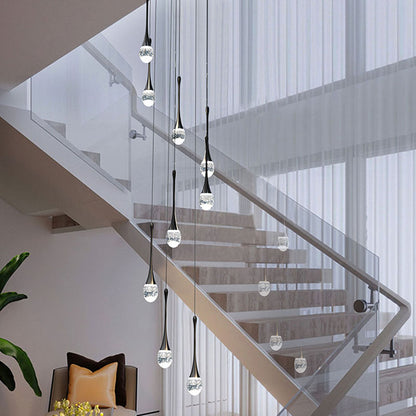 Staircase Long Villa Hote Luxury LED Chandelier