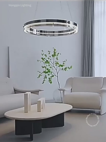 Modern Living Room Villa Dining Room Ring Chandelier