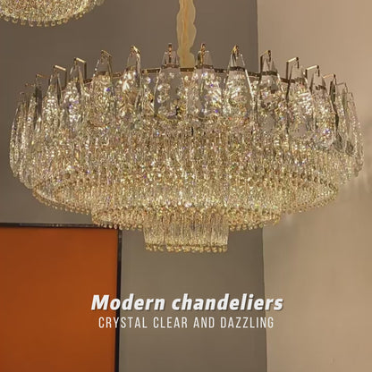 Luxury Crystal Living Room LED Chandelier