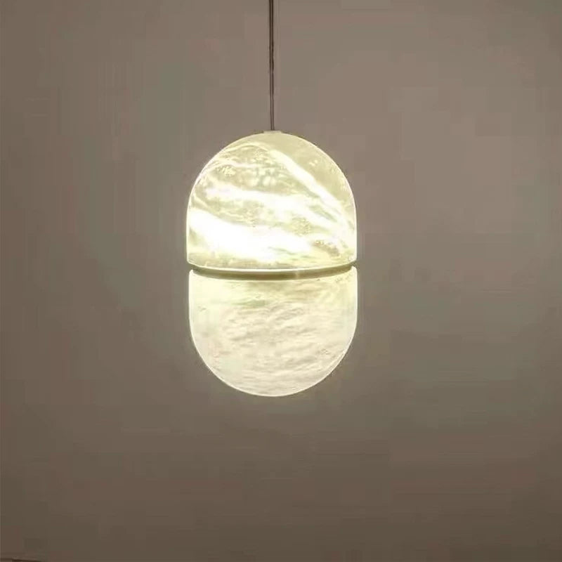 Natural Marble Stone Bedroom Bedside Chandelier