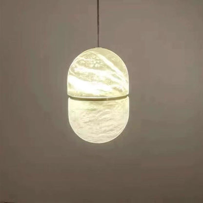 Natural Marble Stone Bedroom Bedside Chandelier